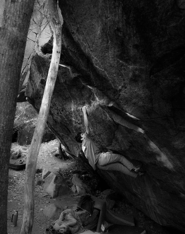 Aidan Roberts on his latest hard addition on the Vecchio Wall at Ticino, Switzerland. Photo: Sam Pratt/ Instagram