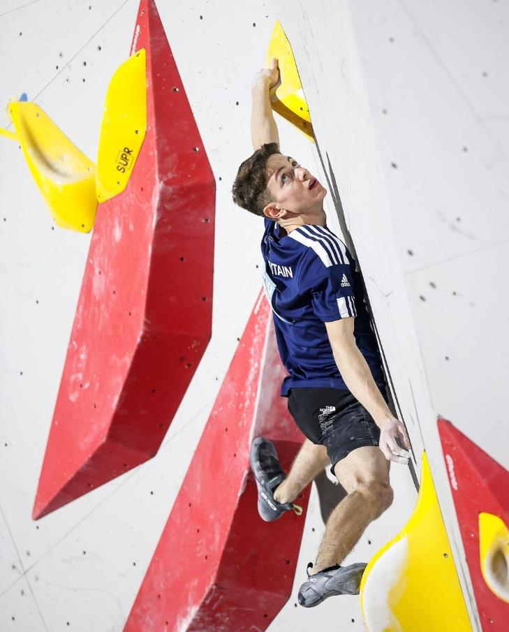 Toby Roberts, highest finishing Brit at Seoul. Photo: Dimitris Tosidis/IFSC