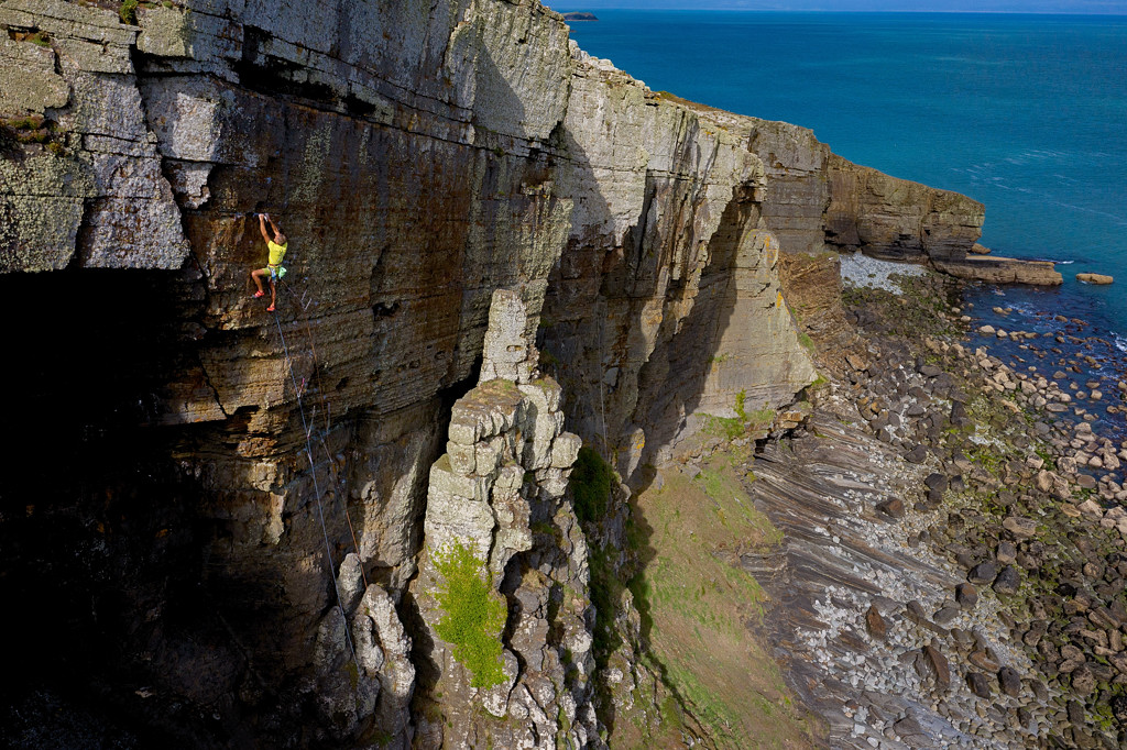 Mick Lovatt mid-height on Safe as Milk at Craig Doris. Photo: Jethro Kiernan