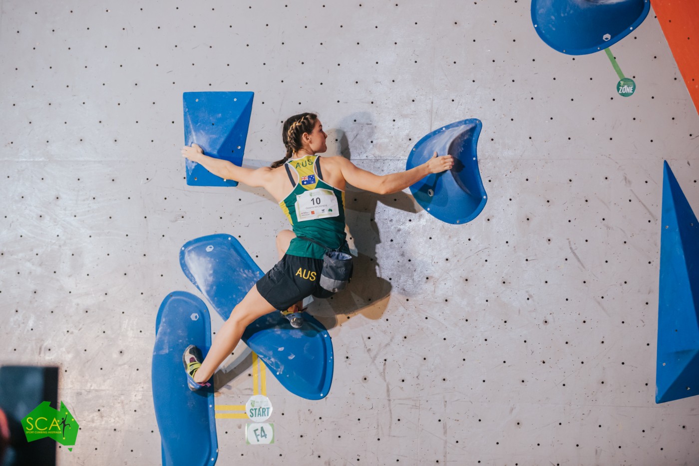 Oceania Mackenzie favourite and winner in the women's Combined event in Sydney. Photo: Nathan McNeil/IFSC