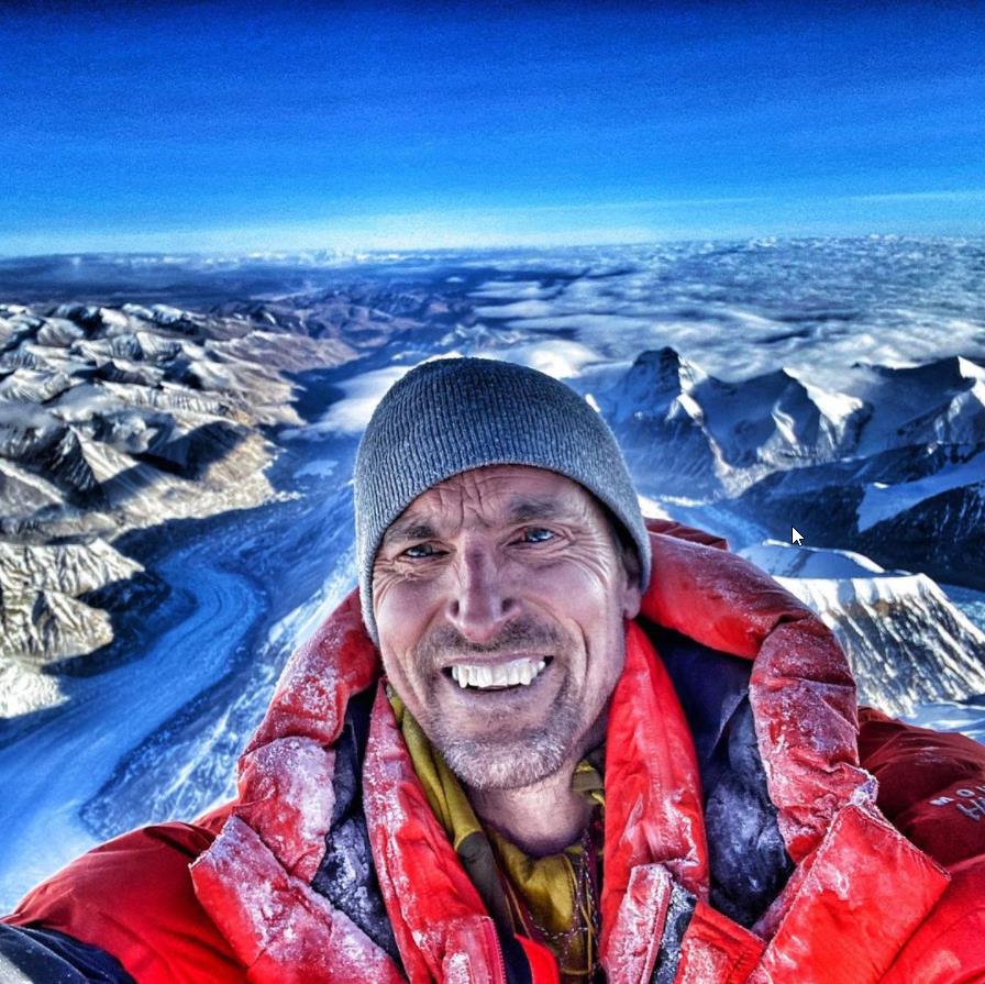 Kenton Cool on the summit of Everest for the 15th time. Photo: Kenton Cool