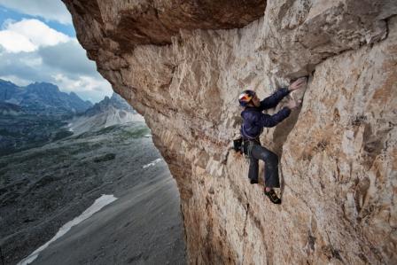 Eneko Pou on Panaroma in the Dolomites. Photo: Damiano Levati / The North Face