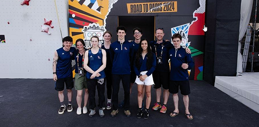 GB Climbing Squad in Pudapest. Photo: Sam Pratt/GB Climbing