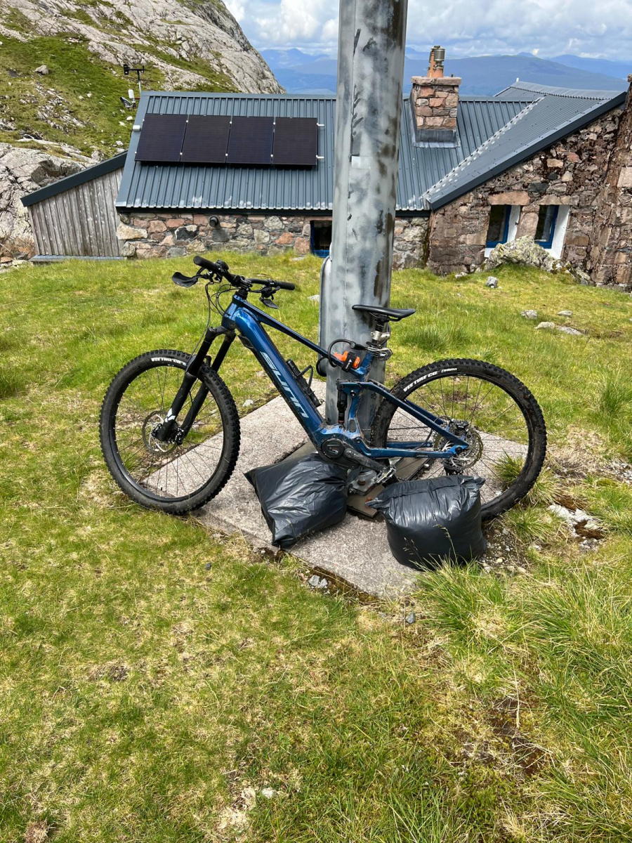 James' Ebike. Photo: OnceUponAClimb