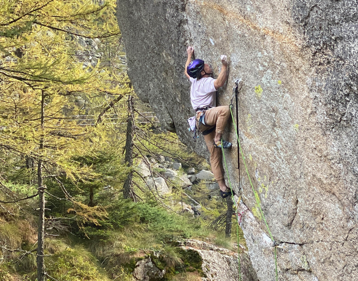 James Pearson making the first repeat of Shikantaza. Photo: Once Upon a Climb