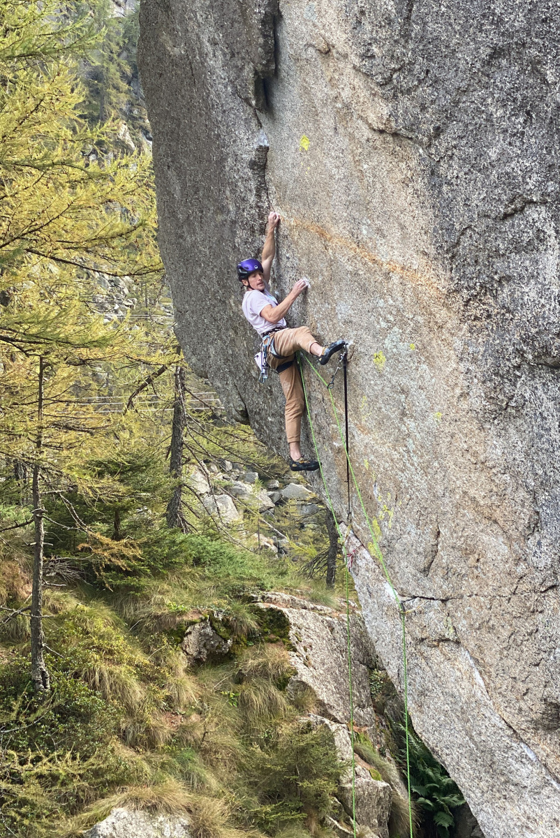 James Pearson making the first repeat of Shikantaza. Photo: Once Upon a Climb