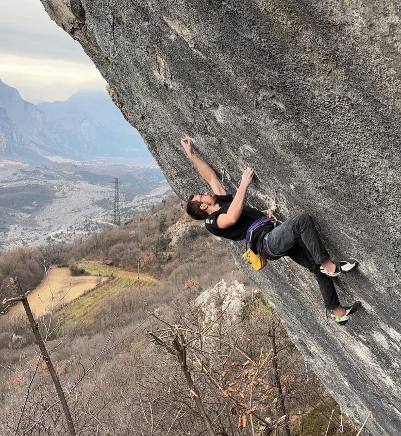 Will Bosi (on Session 19) working on the second ascent of Excalibur. Photo: Will Bosi Collection