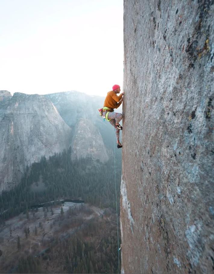 Seb Berthe making the fourth ascent of the Dawn Wall. Photo: Seb Berthe Collection/Instagram