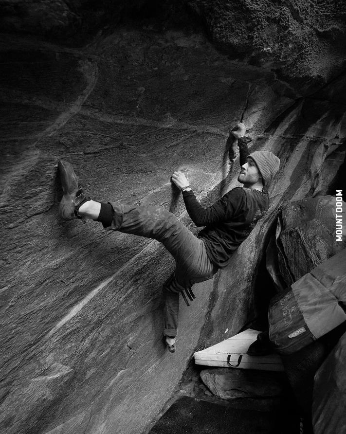 Nicolai Uznik on Mount Doom, Font 9A. Photo: Nicolai Uznik/Instagram