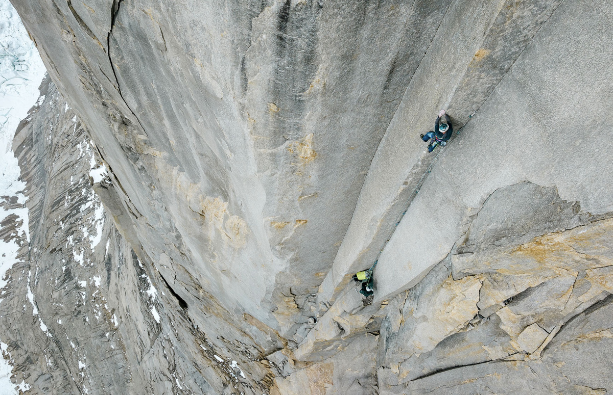 The team high on South African Route. Photo: Felipe Nordenflyght / Matthew Tangerman