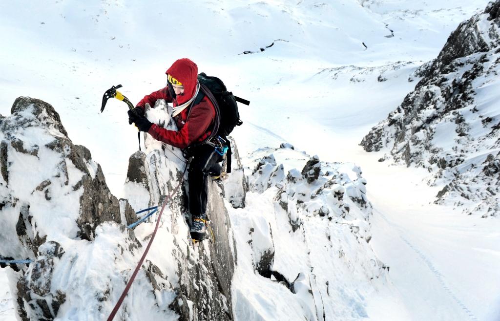 Dorsal Arete (II) - Stob Coire nan Lochan, Glencoe. Photo Sean Bell