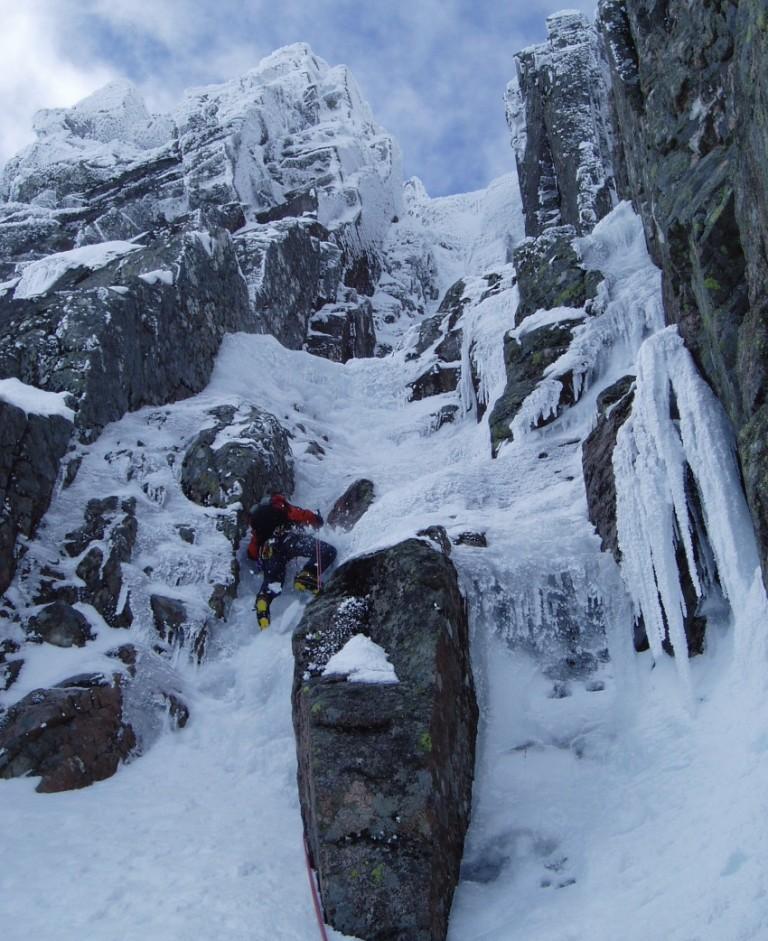 Left Twin (III) - Aonach Mor. Photo: Rick Asher