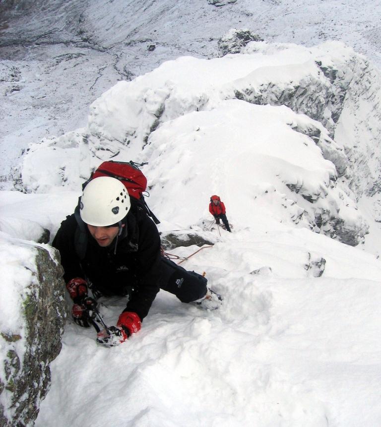 Tower Ridge (IV 3) - Ben Nevis. Photo: Mike Pescod