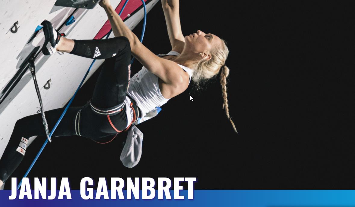 Janja Garnbret; Women's sport climbing Olympic gold medalist