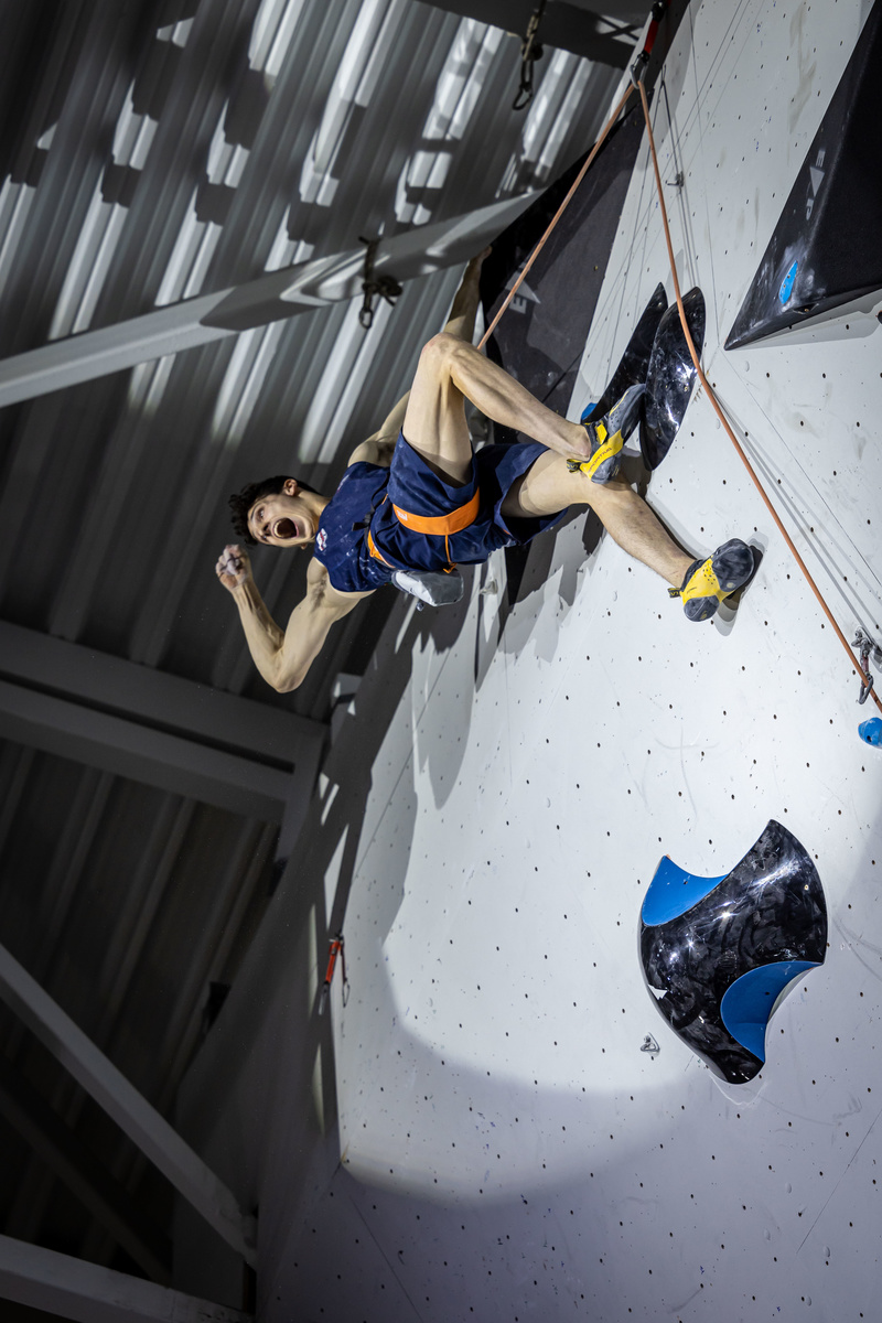 Hamish McArthur won double gold and a silver in the Junior men’s. Photo: Jan Virt/IFSC 